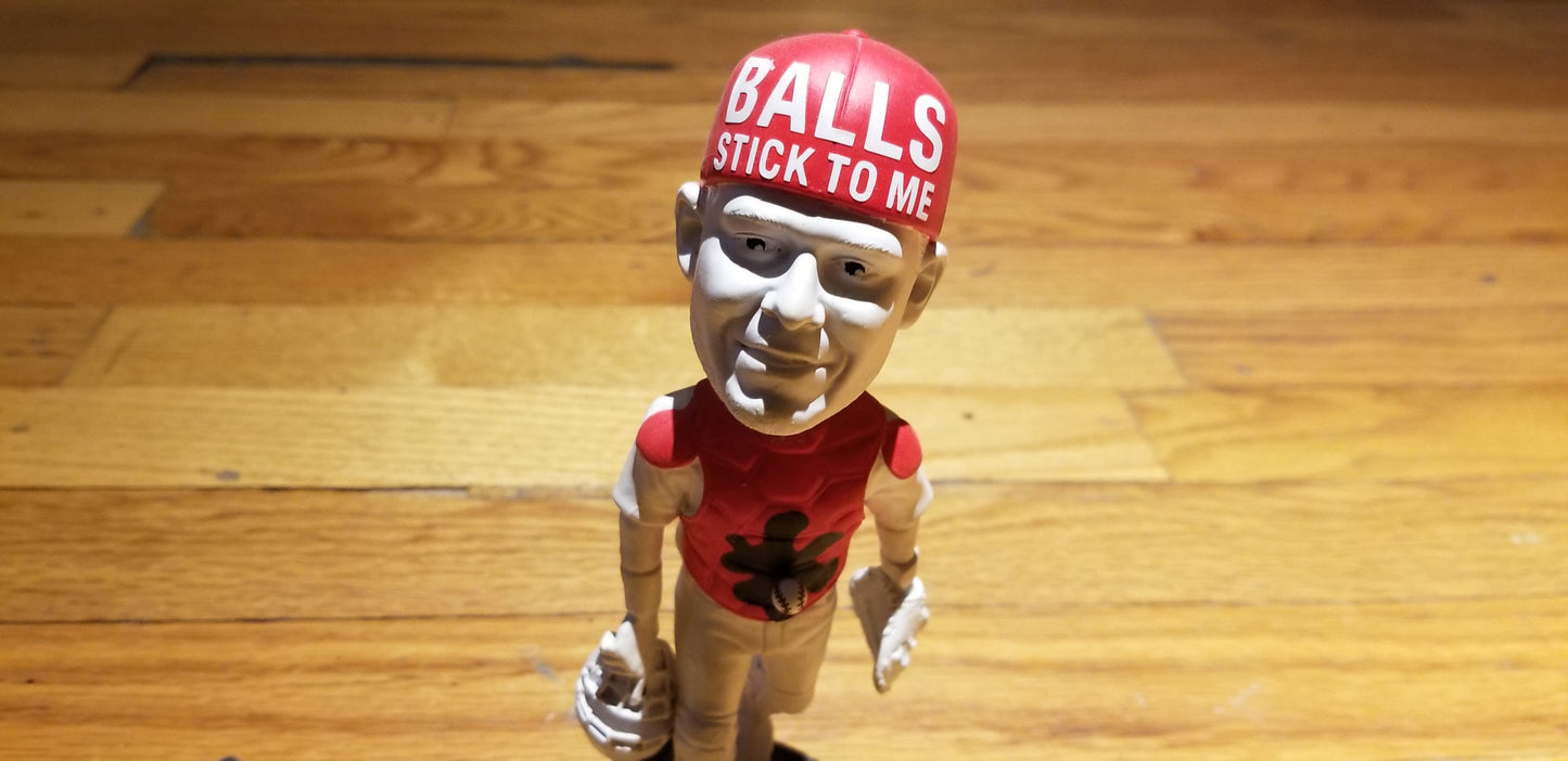 Baseball card art by Matthew Lee Rosen (aka Matthew Rosen) - Yadier Molina "Stuck" Bobblehead