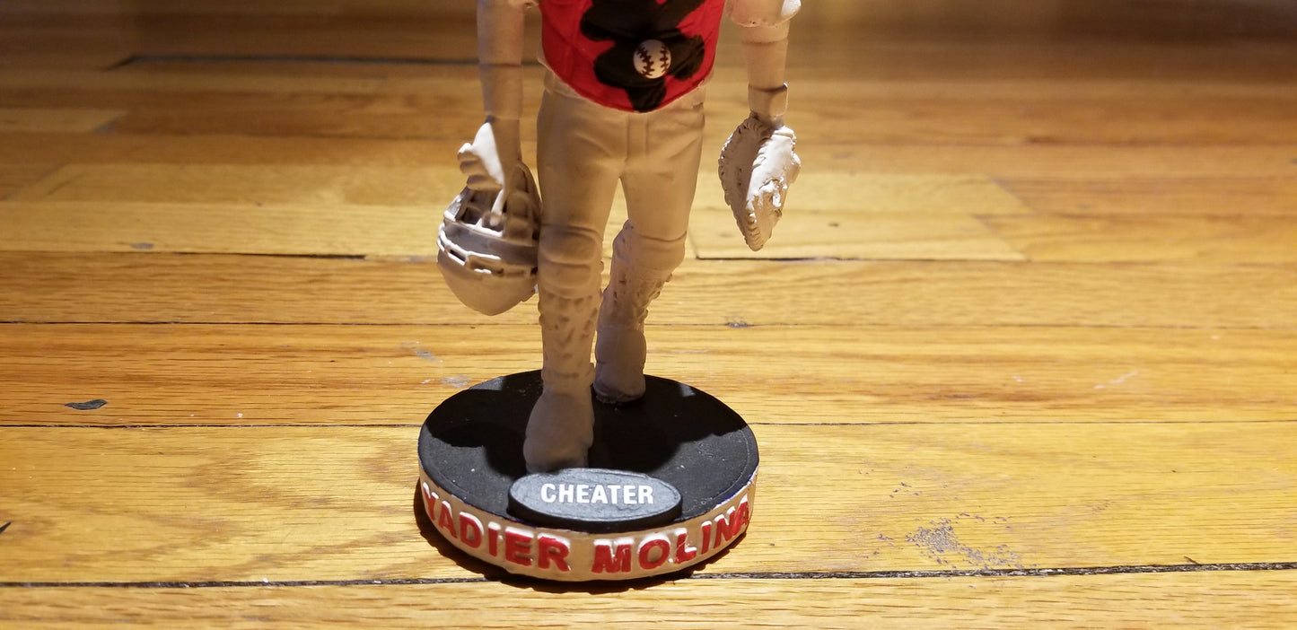 Baseball card art by Matthew Lee Rosen (aka Matthew Rosen) - Yadier Molina "Stuck" Bobblehead