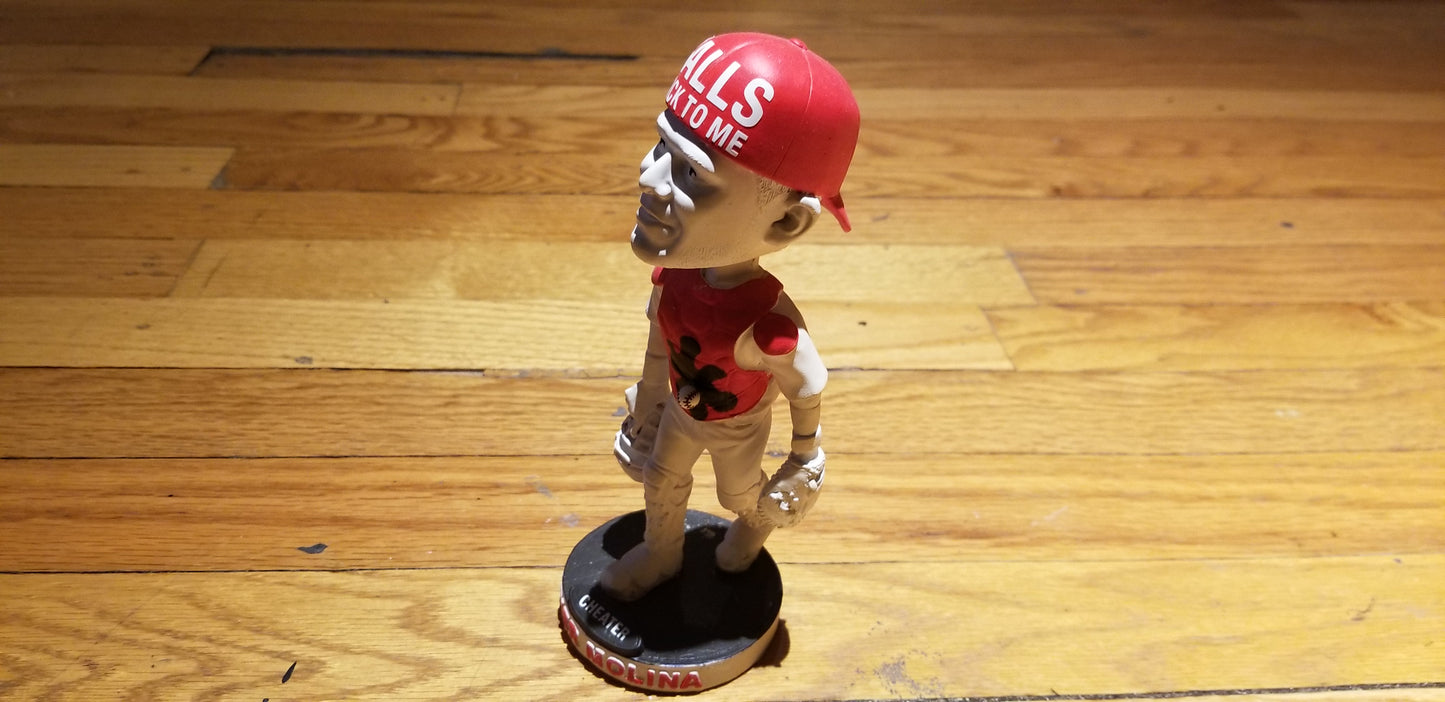 Baseball card art by Matthew Lee Rosen (aka Matthew Rosen) - Yadier Molina "Stuck" Bobblehead