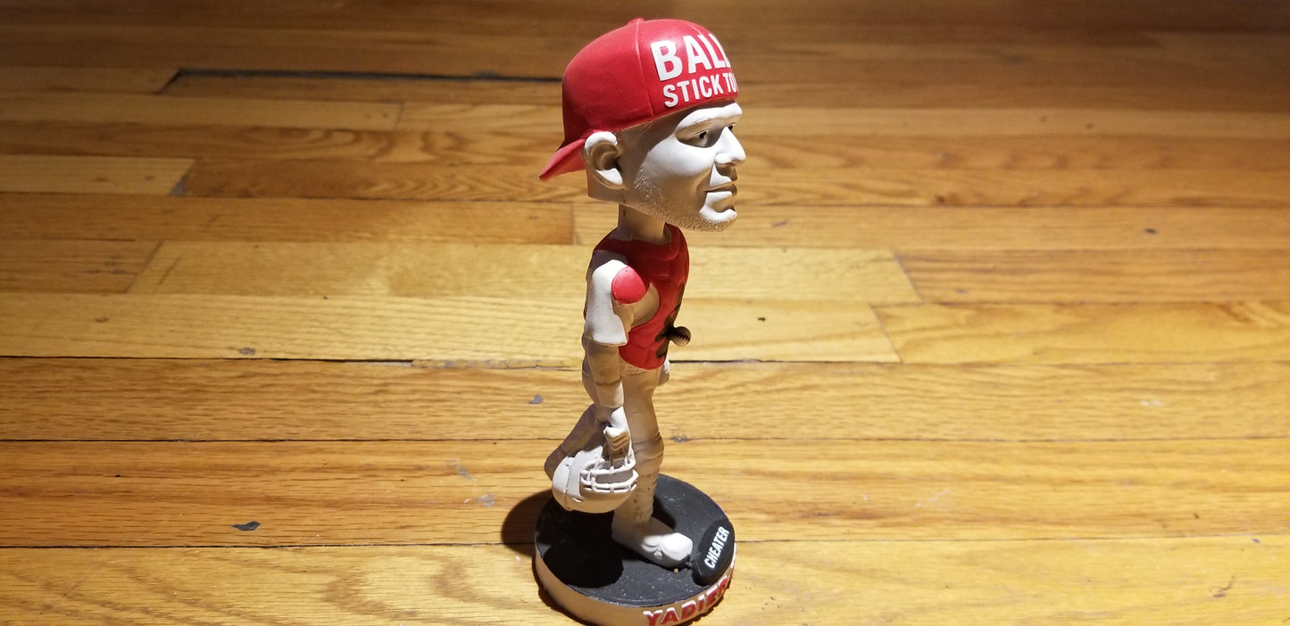 Baseball card art by Matthew Lee Rosen (aka Matthew Rosen) - Yadier Molina "Stuck" Bobblehead