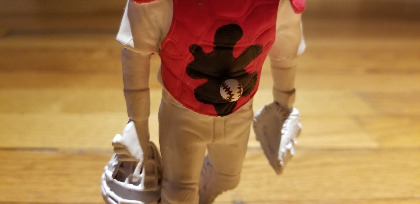 Baseball card art by Matthew Lee Rosen (aka Matthew Rosen) - Yadier Molina "Stuck" Bobblehead