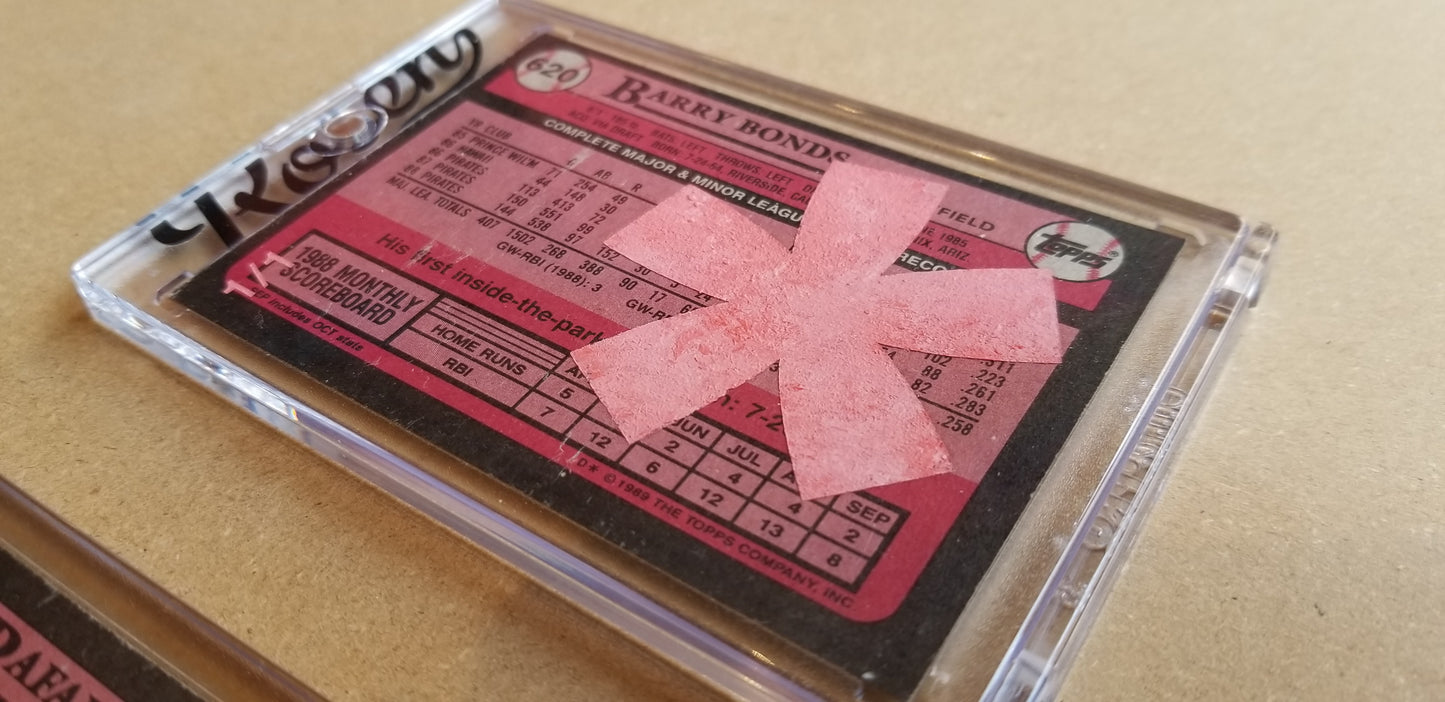 Baseball card art by Matthew Lee Rosen (aka Matthew Rosen) - Gum Stick Collector Cards - 1989 Topps (Asterisks)