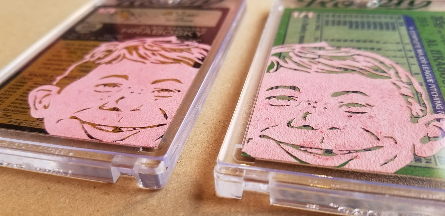 Baseball card art by Matthew Lee Rosen (aka Matthew Rosen) - Gum Stick Collector Cards - Al Hrabosky