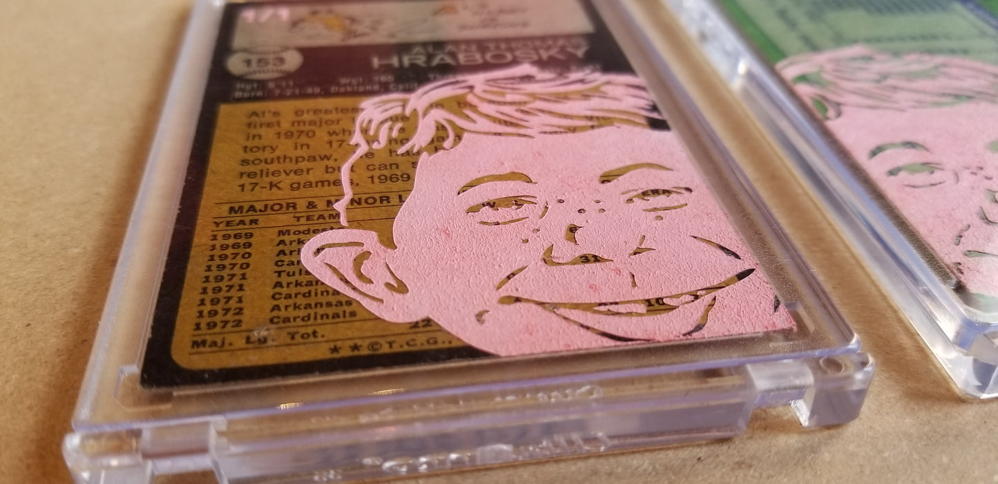Baseball card art by Matthew Lee Rosen (aka Matthew Rosen) - Gum Stick Collector Cards - Al Hrabosky