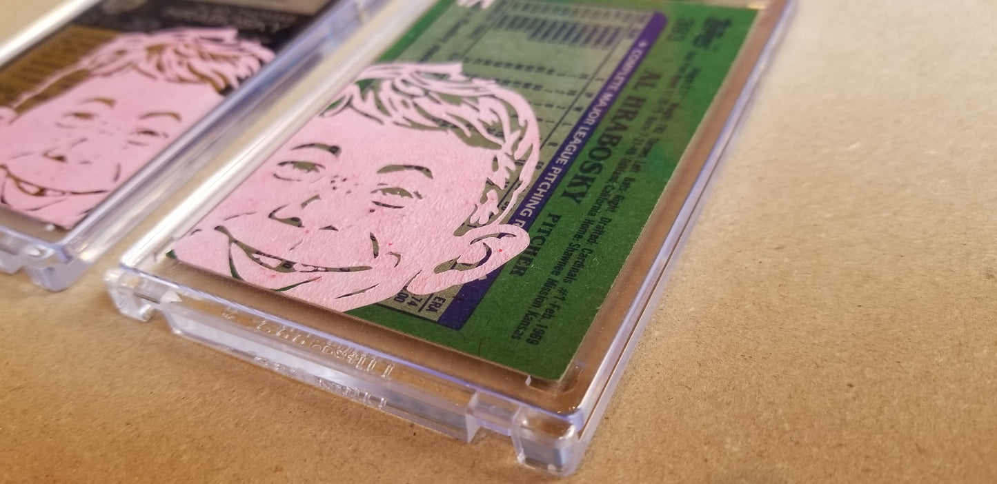 Baseball card art by Matthew Lee Rosen (aka Matthew Rosen) - Gum Stick Collector Cards - Al Hrabosky