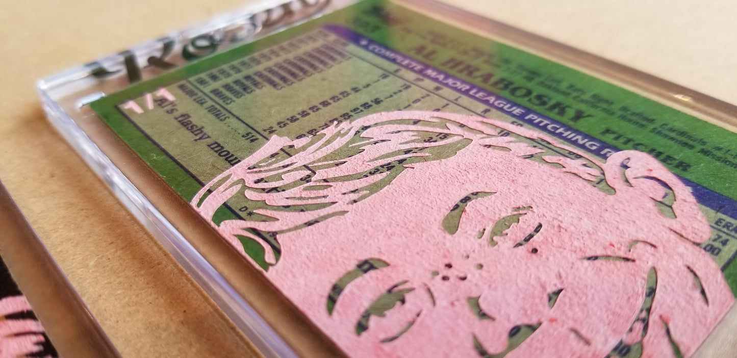 Baseball card art by Matthew Lee Rosen (aka Matthew Rosen) - Gum Stick Collector Cards - Al Hrabosky