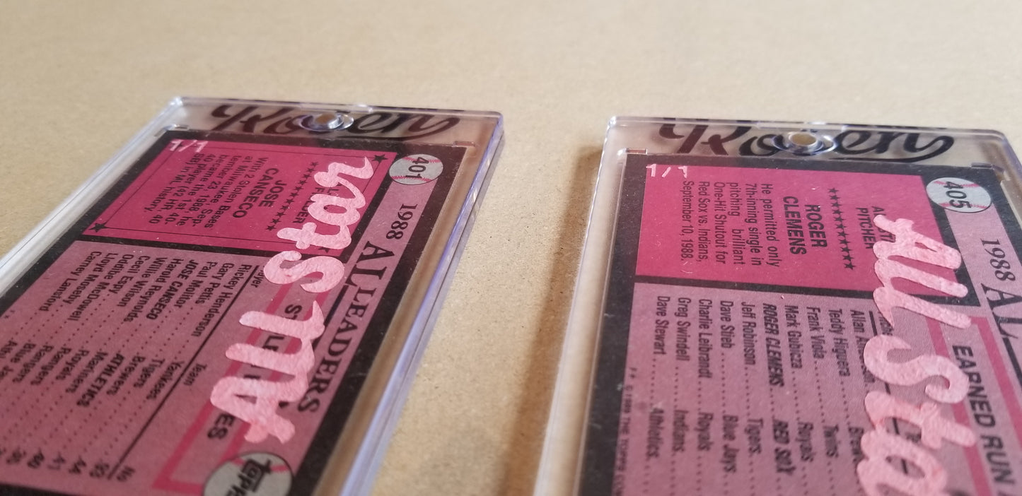 Baseball card art by Matthew Lee Rosen (aka Matthew Rosen) - Gum Stick Collector Cards - 1989 Topps (All Stars)