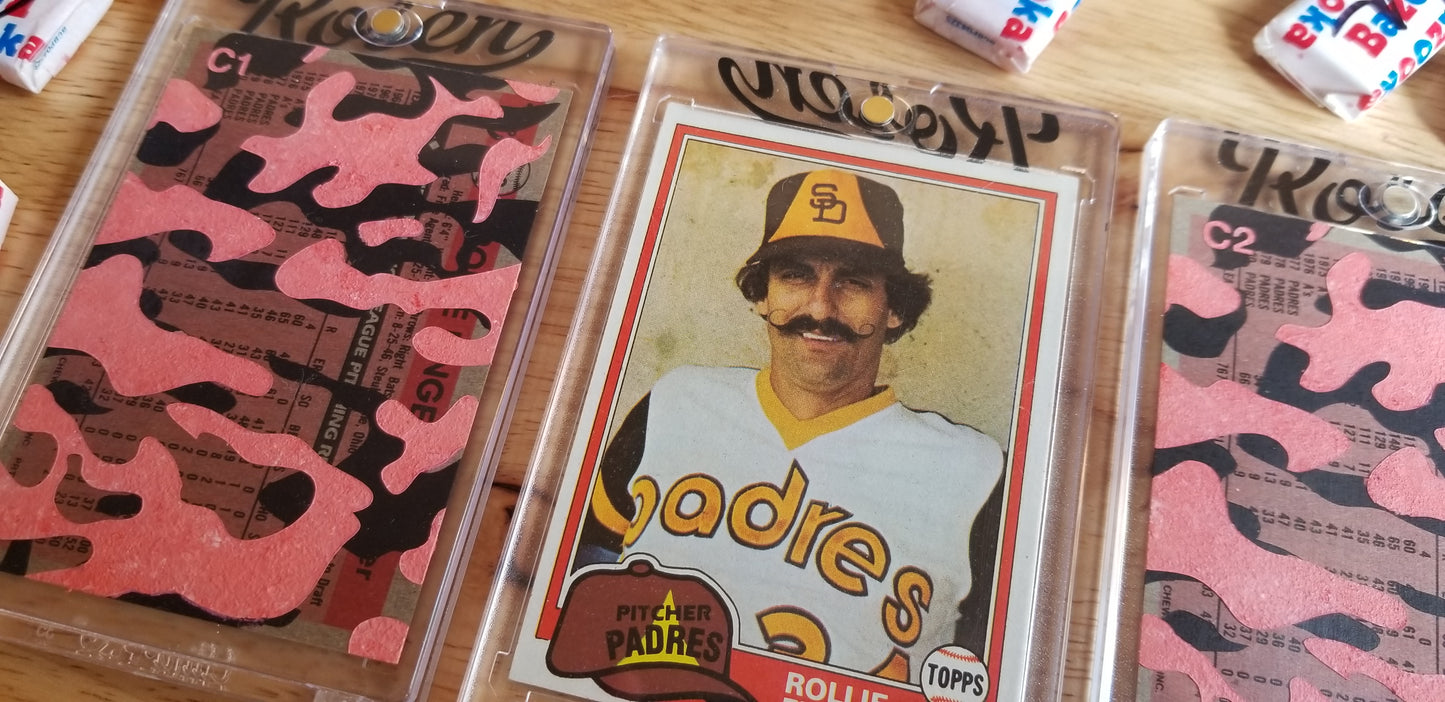 Baseball card art by Matthew Rosen - Rollie Fingers Camouflage