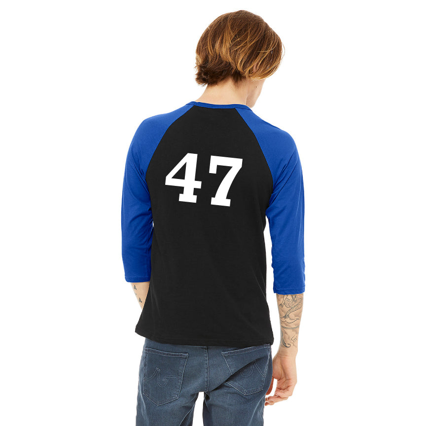 Boom Stick baseball 3/4 sleeve shirt design by Matthew Lee Rosen
