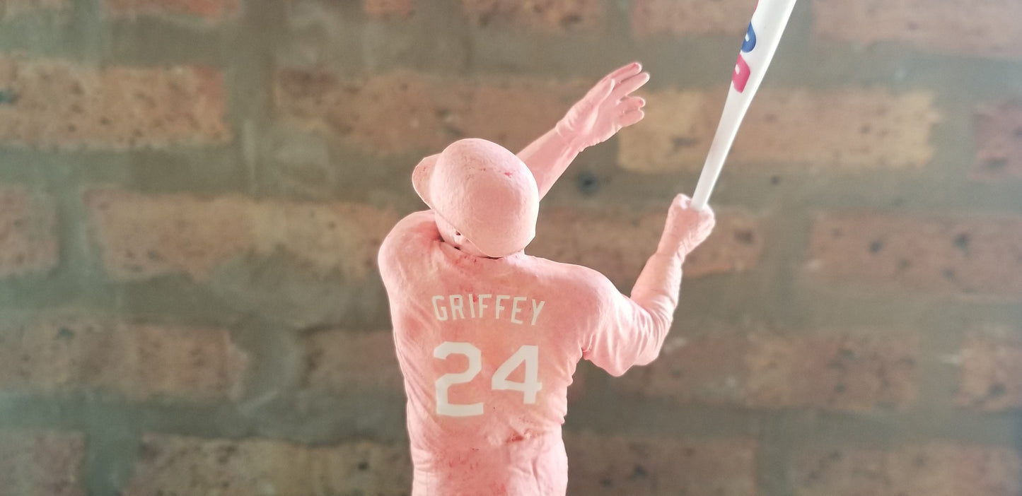 Baseball card art by Matthew Lee Rosen (aka Matthew Rosen) - Ken Griffey Jr. Boom Stick