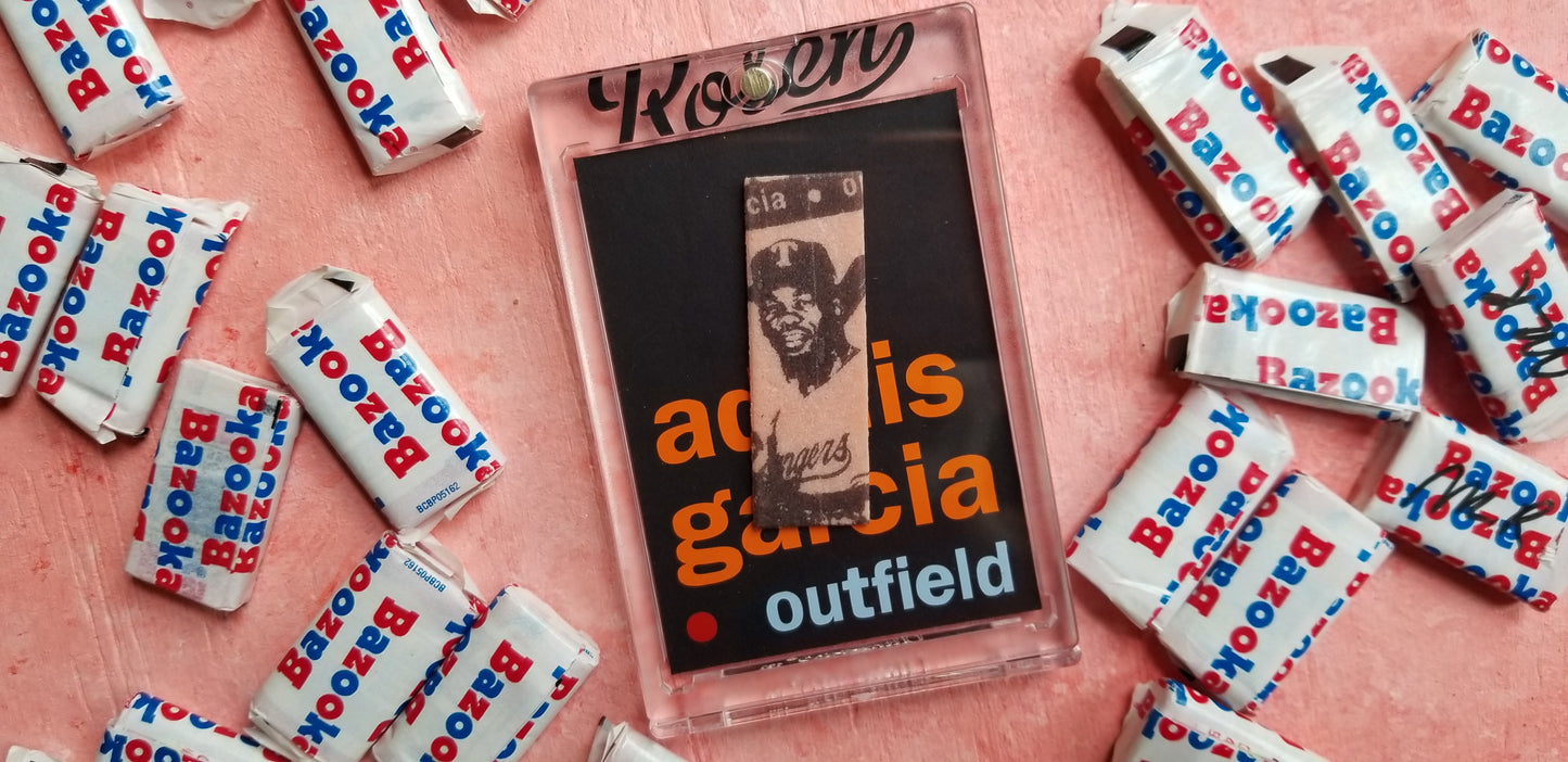 Baseball card art by Matthew Lee Rosen - 2020 Topps heritage Adolis Garcia