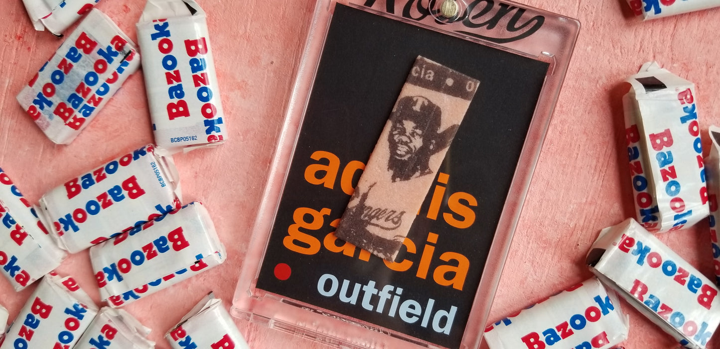 Baseball card art by Matthew Lee Rosen - 2020 Topps heritage Adolis Garcia