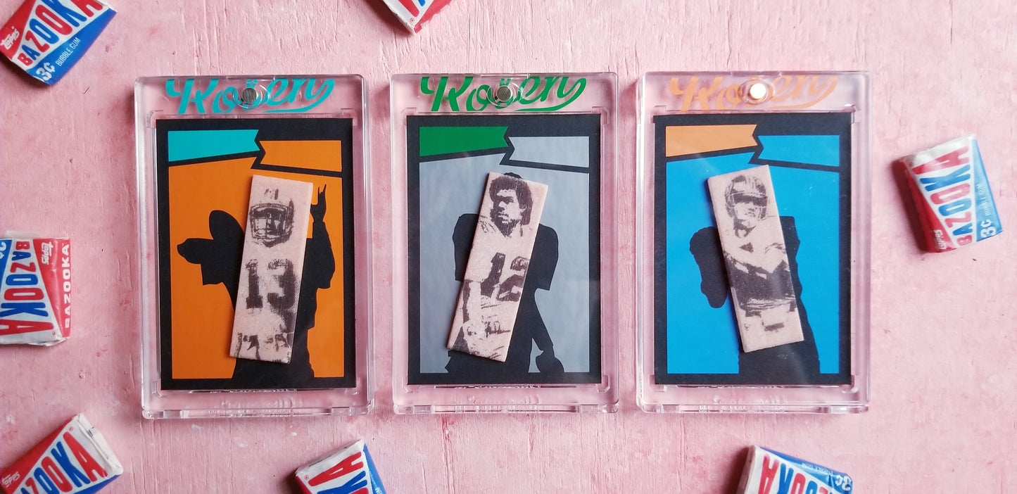 1987 Topps Football gum sticks by Matthew Lee Rosen