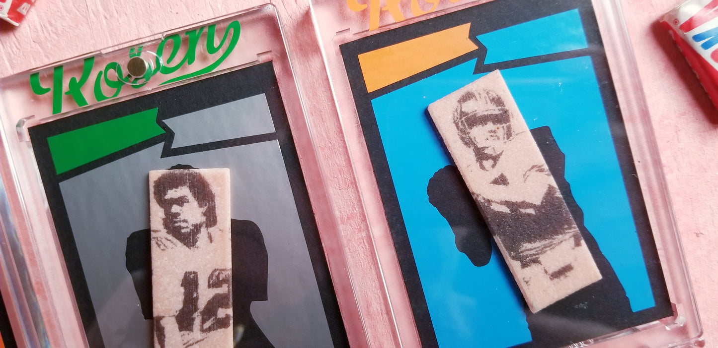 1987 Topps Football gum sticks by Matthew Lee Rosen