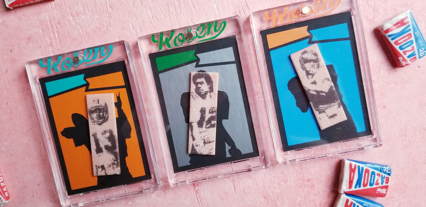 1987 Topps Football gum sticks by Matthew Lee Rosen
