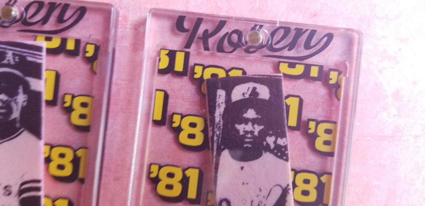 Baseball card art by Matt Rosen - 1981 Donruss bubblegum sticks