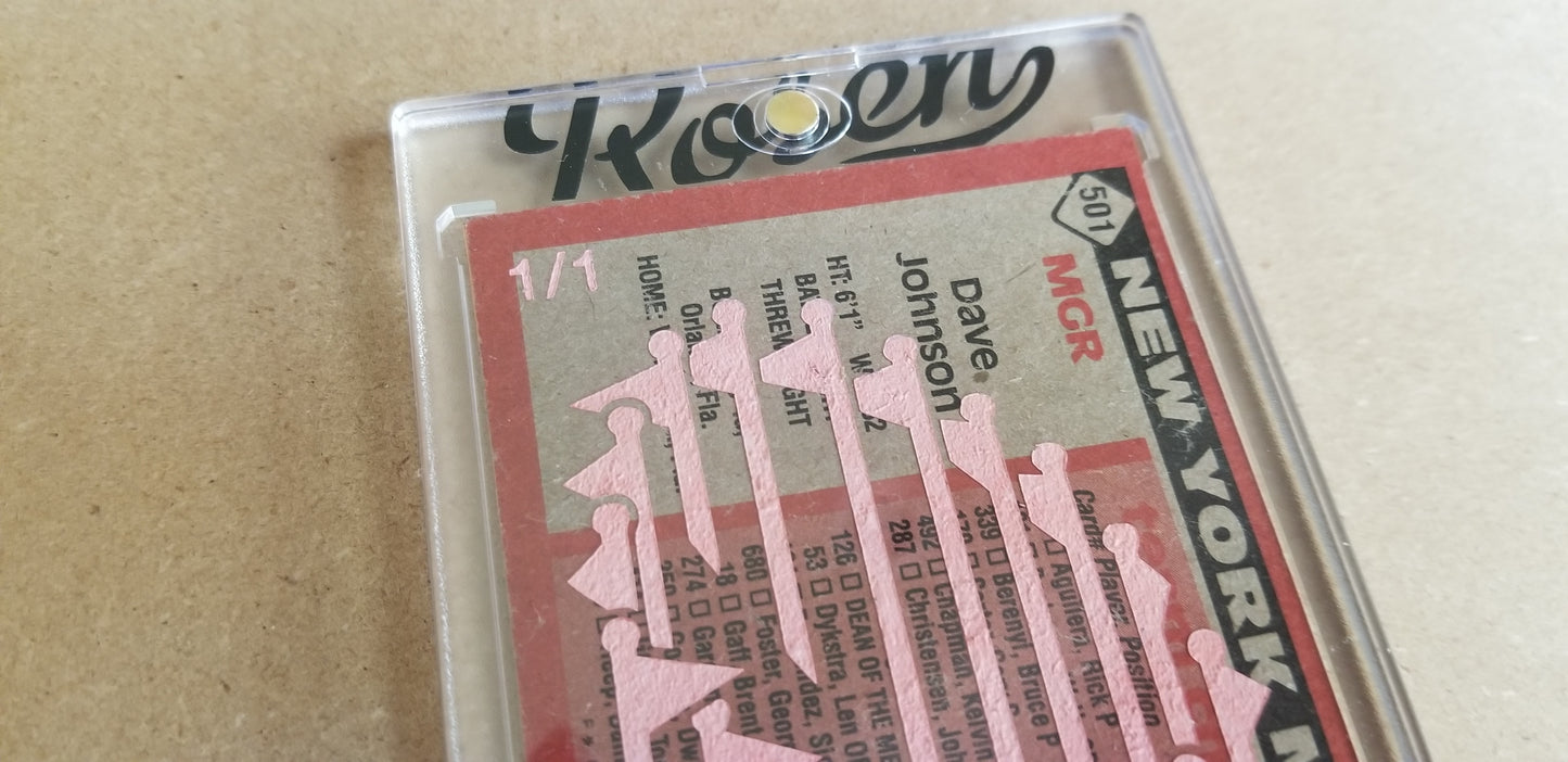 Baseball card art by Matthew Lee Rosen (aka Matthew Rosen) - 1986 New York Mets