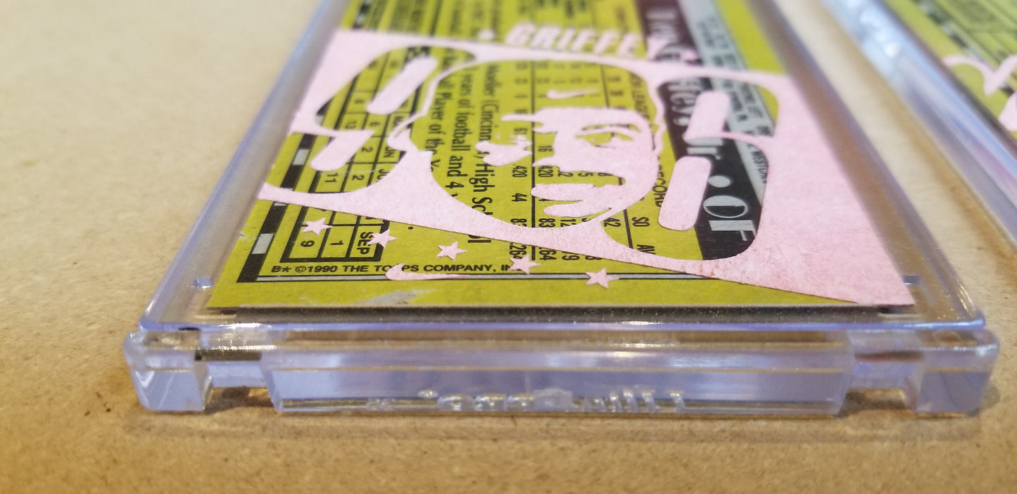 Baseball card art by Matthew Lee Rosen (aka Matthew Rosen) - Gum Stick Collector Cards - 1990 Topps Griffey Jr.
