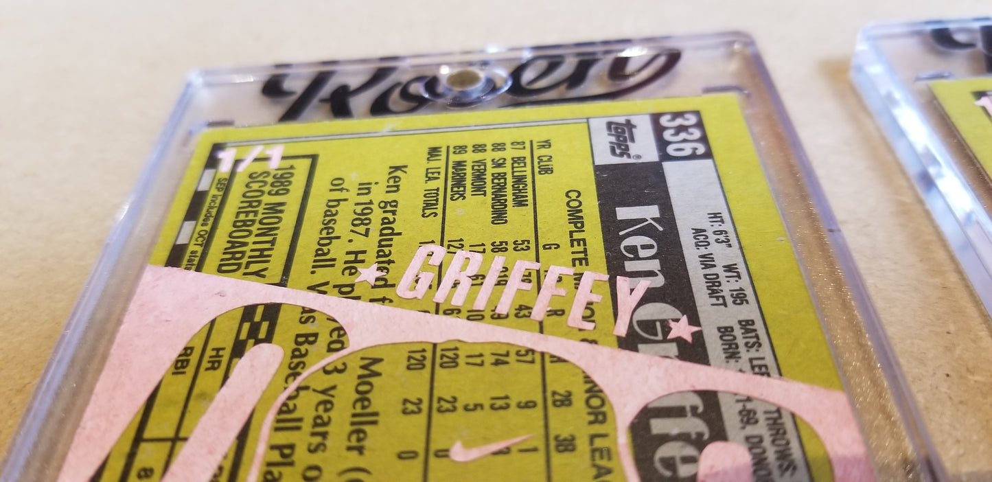 Baseball card art by Matthew Lee Rosen (aka Matthew Rosen) - Gum Stick Collector Cards - 1990 Topps Griffey Jr.