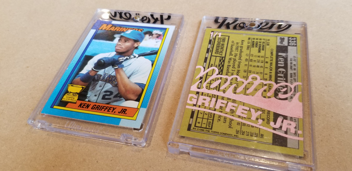 Baseball card art by Matthew Lee Rosen (aka Matthew Rosen) - Gum Stick Collector Cards - 1990 Topps Griffey Jr.