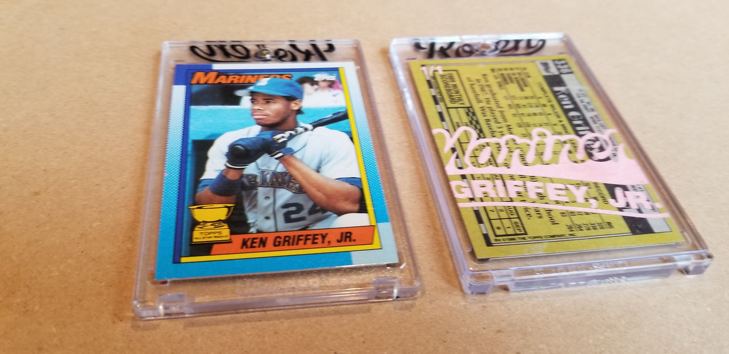 Baseball card art by Matthew Lee Rosen (aka Matthew Rosen) - Gum Stick Collector Cards - 1990 Topps Griffey Jr.