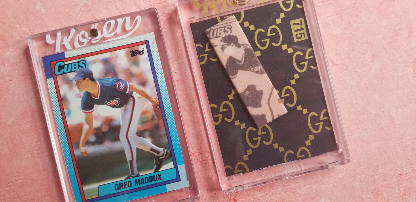 Baseball card art by Matt Rosen - Greg Maddux 1990 Topps Gold Glove