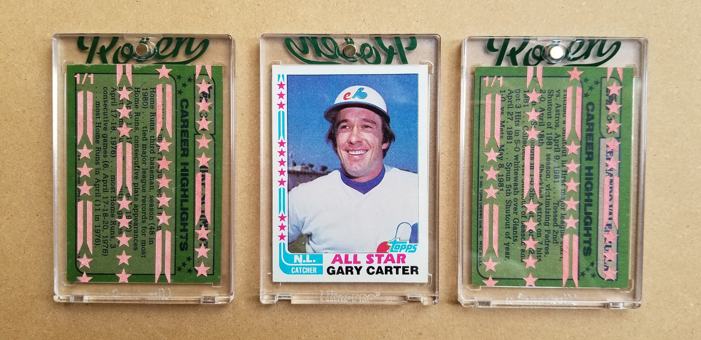 Baseball card art by Matthew Lee Rosen (aka Matthew Rosen) - 1982 Topps All Stars