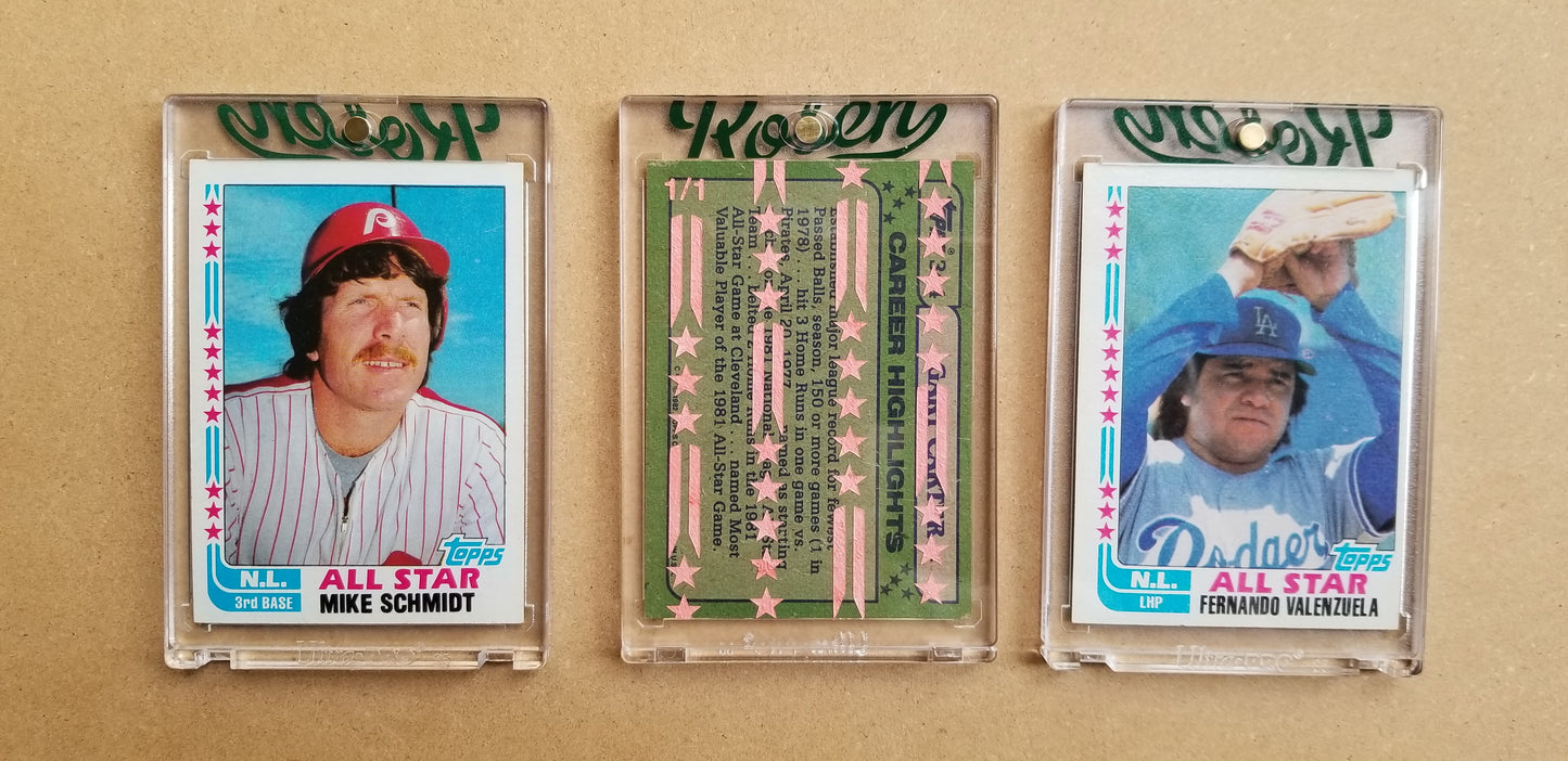Baseball card art by Matthew Lee Rosen (aka Matthew Rosen) - 1982 Topps All Stars