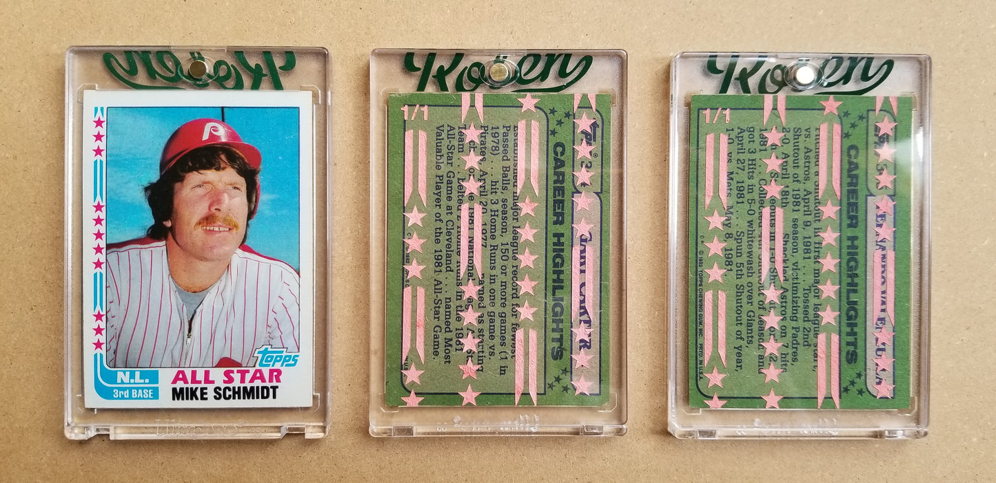Baseball card art by Matthew Lee Rosen (aka Matthew Rosen) - 1982 Topps All Stars