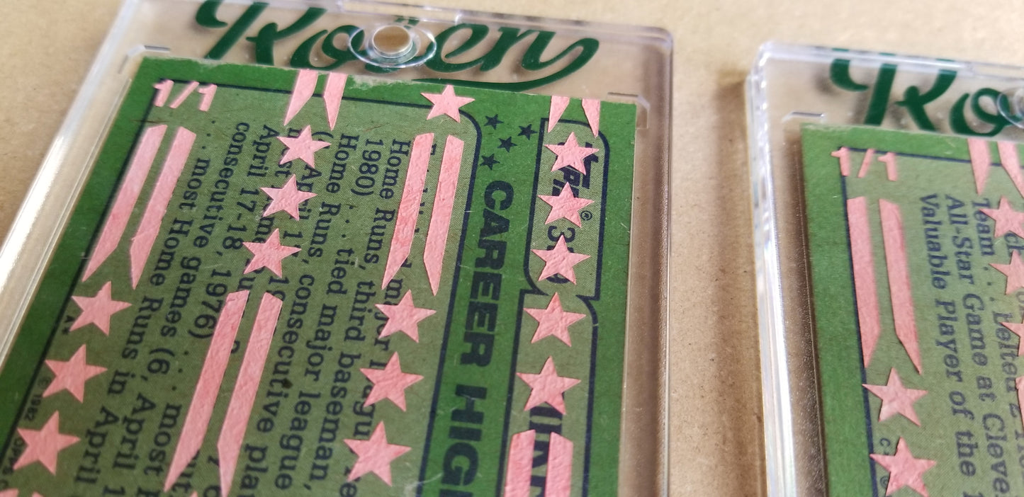 Baseball card art by Matthew Lee Rosen (aka Matthew Rosen) - 1982 Topps All Stars