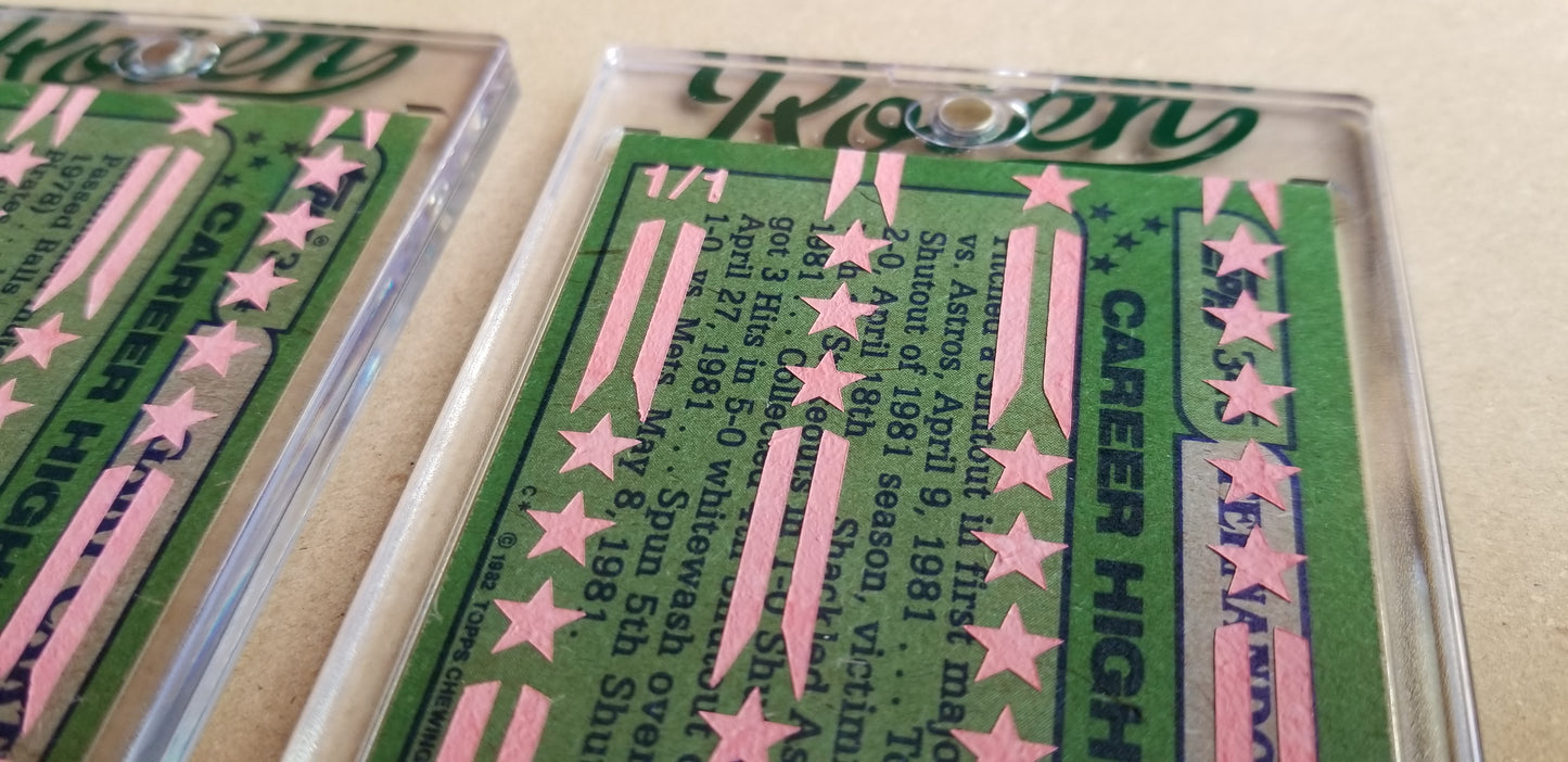 Baseball card art by Matthew Lee Rosen (aka Matthew Rosen) - 1982 Topps All Stars