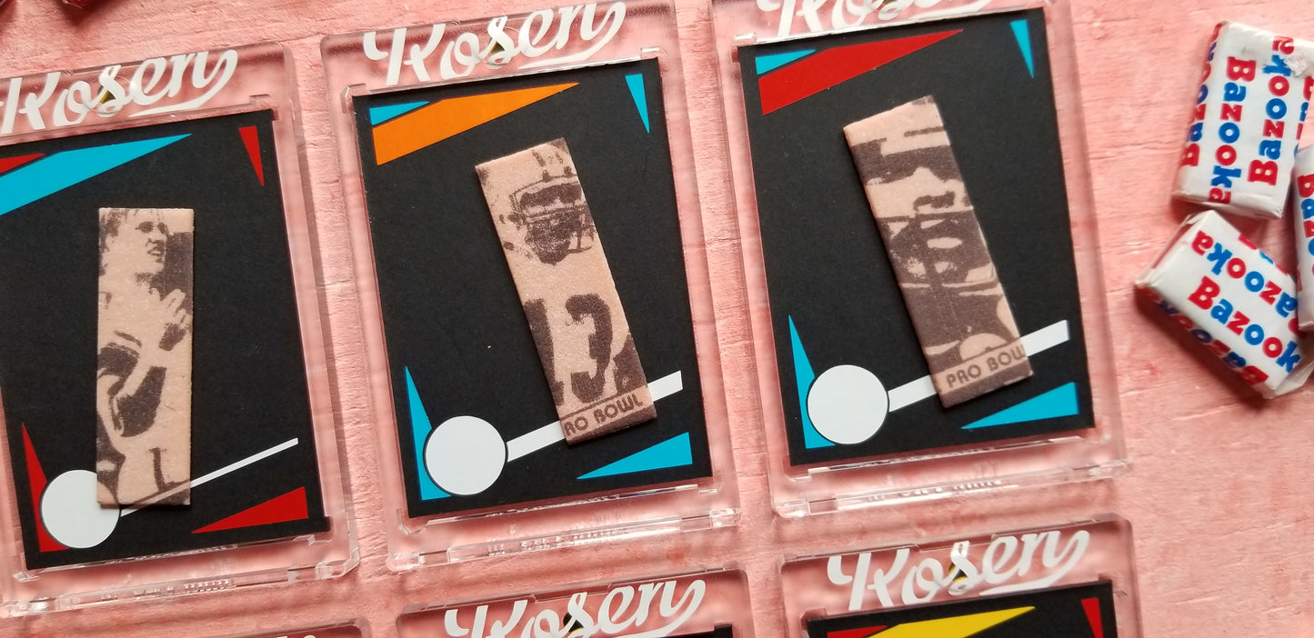 Matthew Lee Rosen - 1984 Topps Football Card Bubble Gum Art