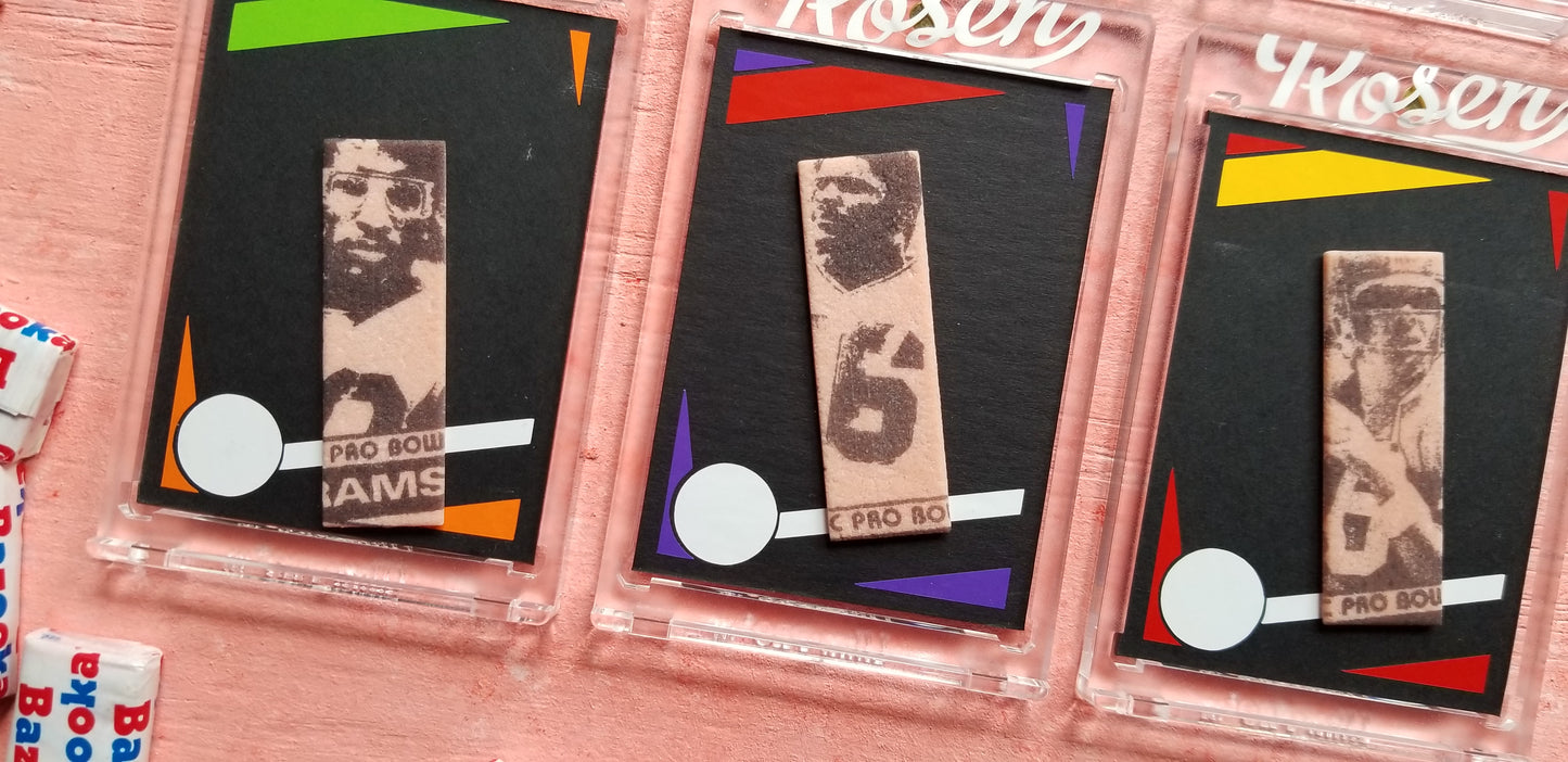 Matthew Rosen - 1984 Topps Football Card Bubble Gum Art
