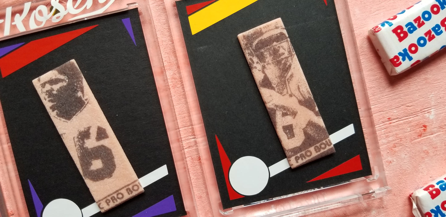 Matthew Rosen - 1984 Topps Football Card Bubble Gum Art