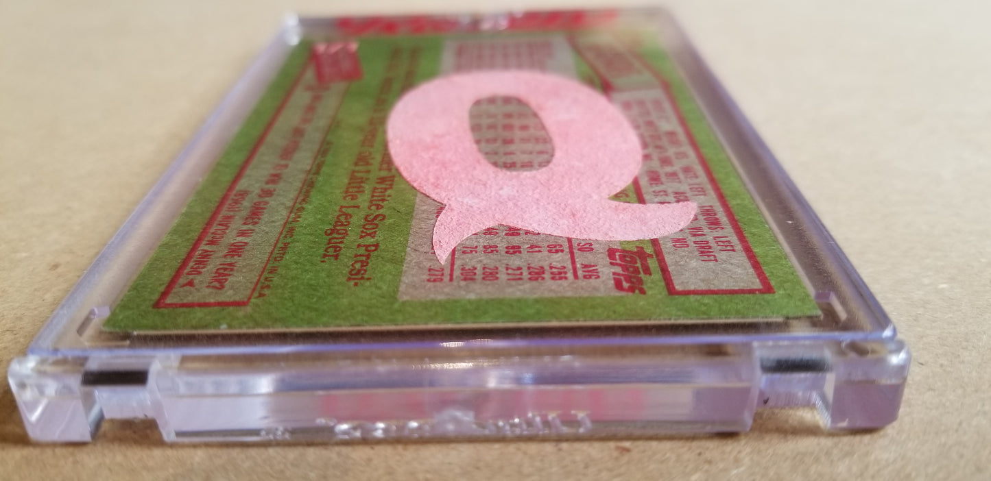 Baseball card art by Matthew Lee Rosen (aka Matthew Rosen) - Gum Stick Collector Cards - 1985 Topps (Trivia Q)