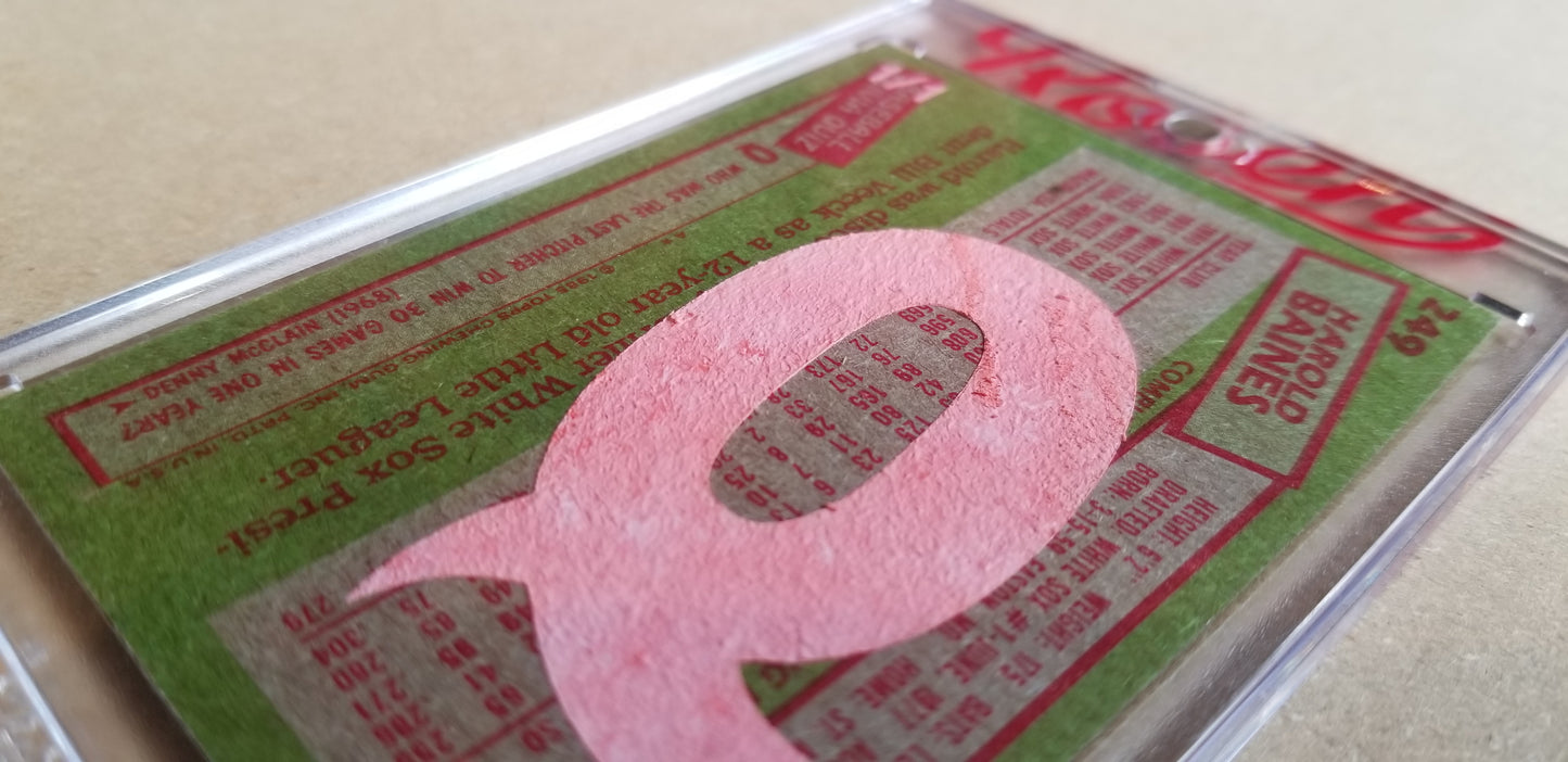 Baseball card art by Matthew Lee Rosen (aka Matthew Rosen) - Gum Stick Collector Cards - 1985 Topps (Trivia Q)