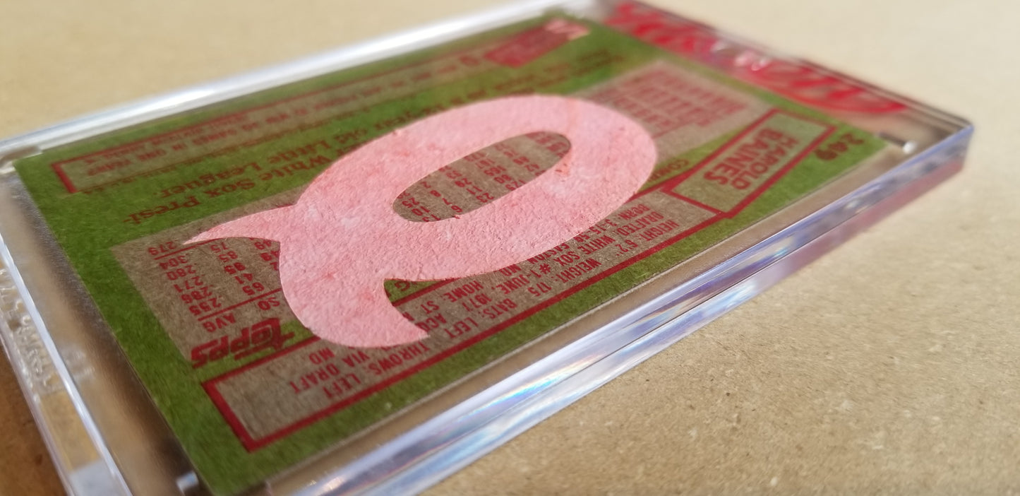 Baseball card art by Matthew Lee Rosen (aka Matthew Rosen) - Gum Stick Collector Cards - 1985 Topps (Trivia Q)