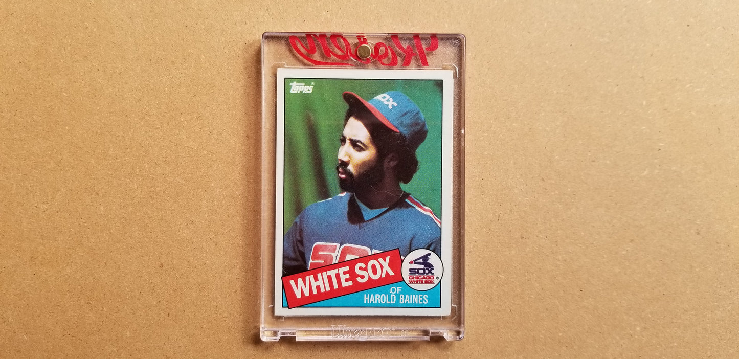 Baseball card art by Matthew Lee Rosen (aka Matthew Rosen) - Gum Stick Collector Cards - 1985 Topps (Trivia Q)