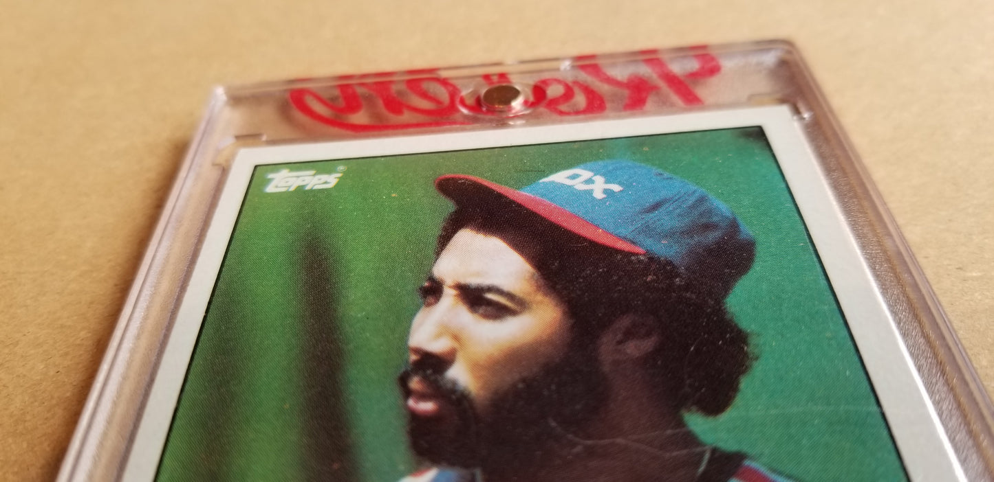 Baseball card art by Matthew Lee Rosen (aka Matthew Rosen) - Gum Stick Collector Cards - 1985 Topps (Trivia Q)