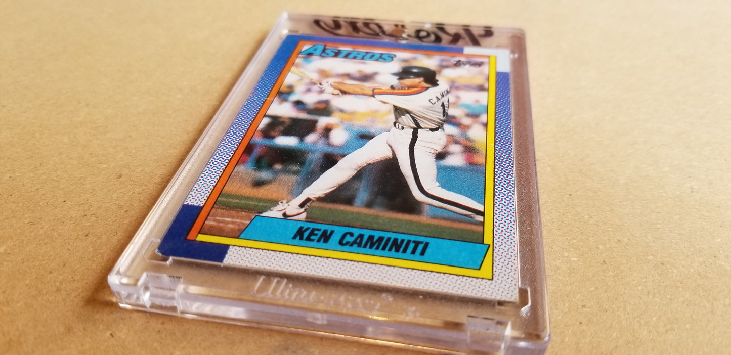 Baseball card art by Matthew Lee Rosen (aka Matthew Rosen) - Gum Stick Collector Cards - 1990 Topps Ken Caminiti (Asterisk)