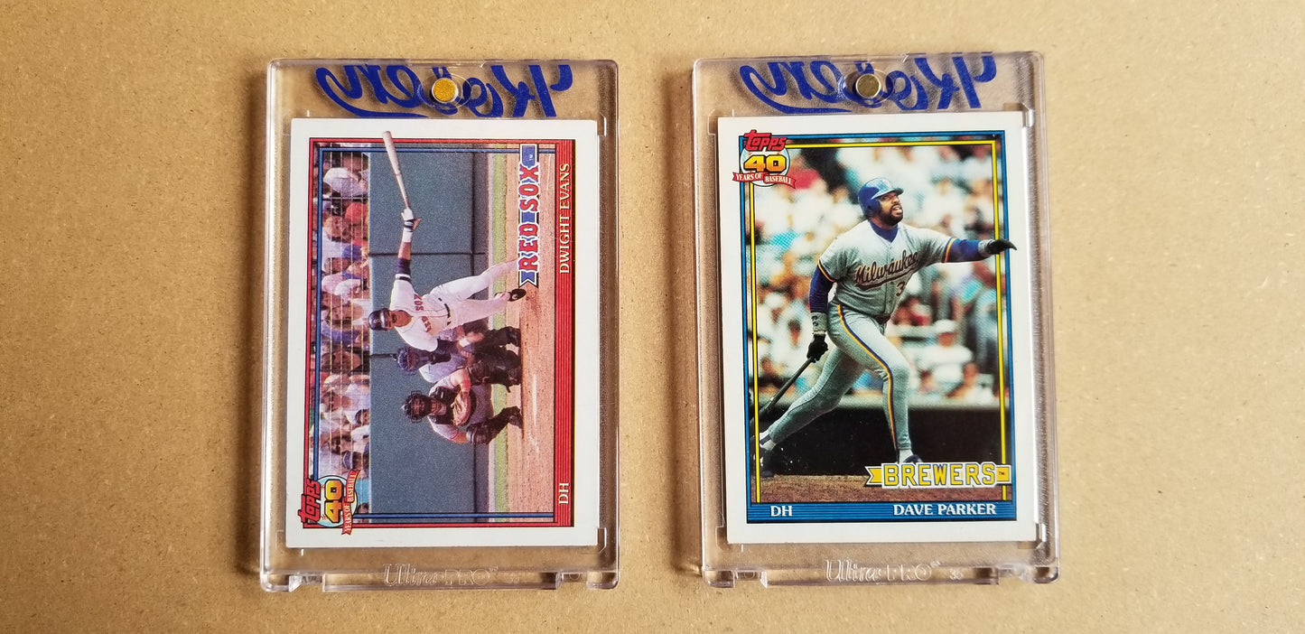 Baseball card art by Matthew Lee Rosen (aka Matthew Rosen) - Gum Stick Collector Cards - 1991 Topps