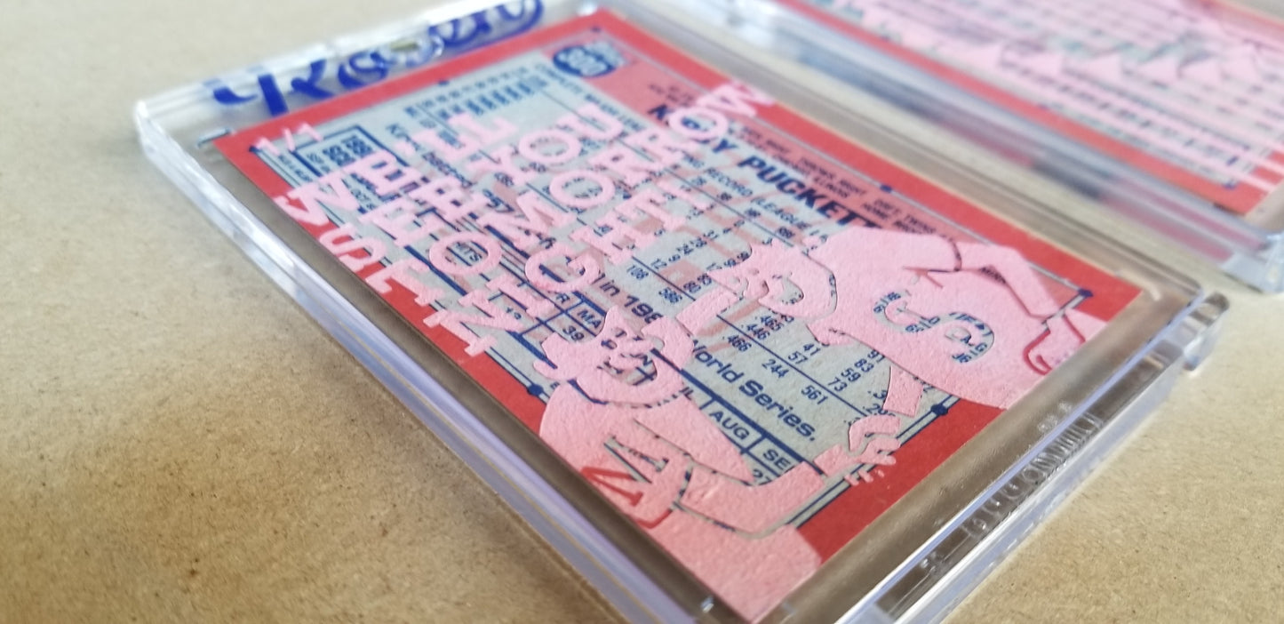 Baseball card art by Matthew Lee Rosen (aka Matthew Rosen) - 1991 Topps Kirby Puckett