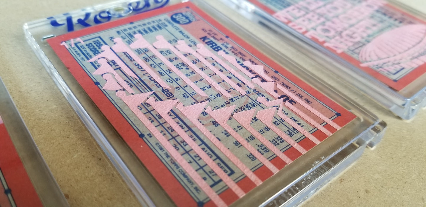 Baseball card art by Matthew Lee Rosen (aka Matthew Rosen) - 1991 Topps Kirby Puckett