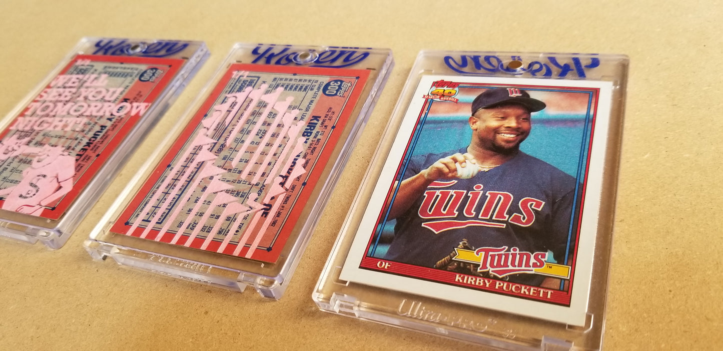 Baseball card art by Matthew Lee Rosen (aka Matthew Rosen) - 1991 Topps Kirby Puckett