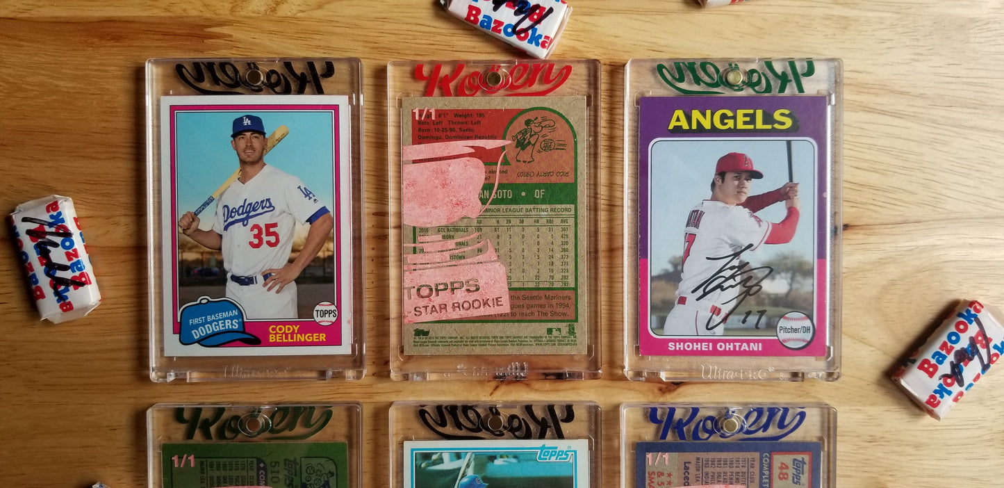 Baseball card art by Matthew Lee Rosen (aka Matthew Rosen) - Topps All-Star Rookies