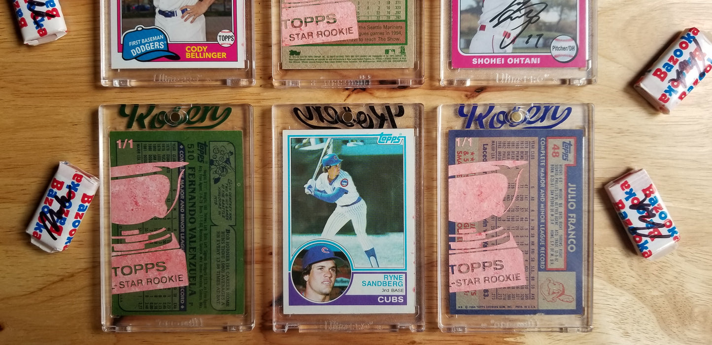 Baseball card art by Matthew Lee Rosen (aka Matthew Rosen) - Topps All-Star Rookies