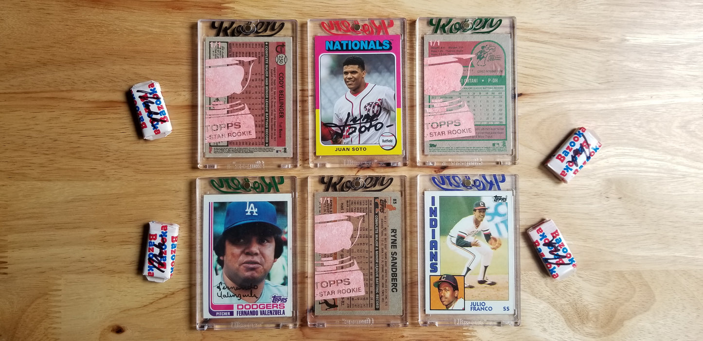 Baseball card art by Matthew Lee Rosen (aka Matthew Rosen) - Topps All-Star Rookies