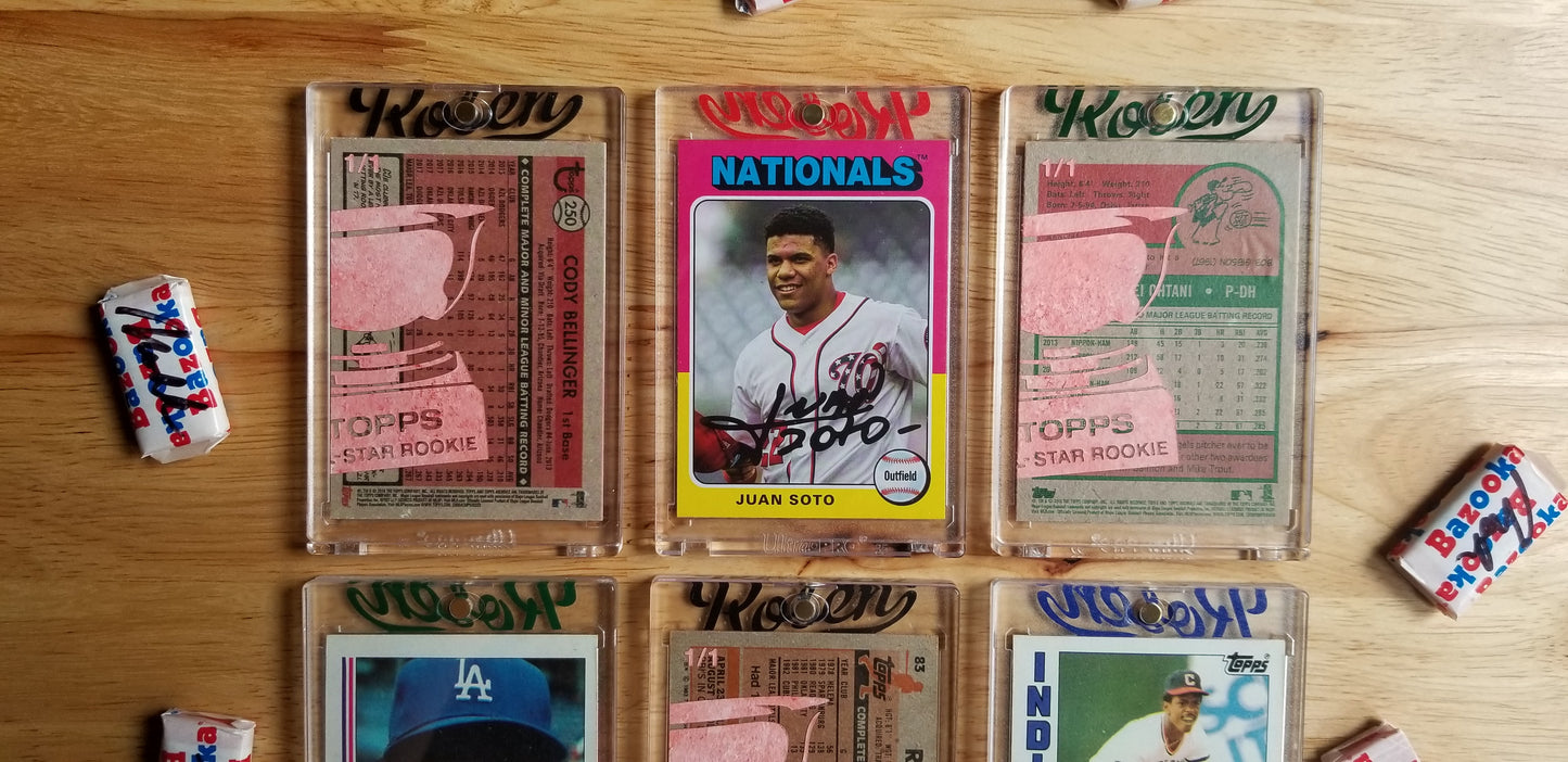 Baseball card art by Matthew Lee Rosen (aka Matthew Rosen) - Topps All-Star Rookies