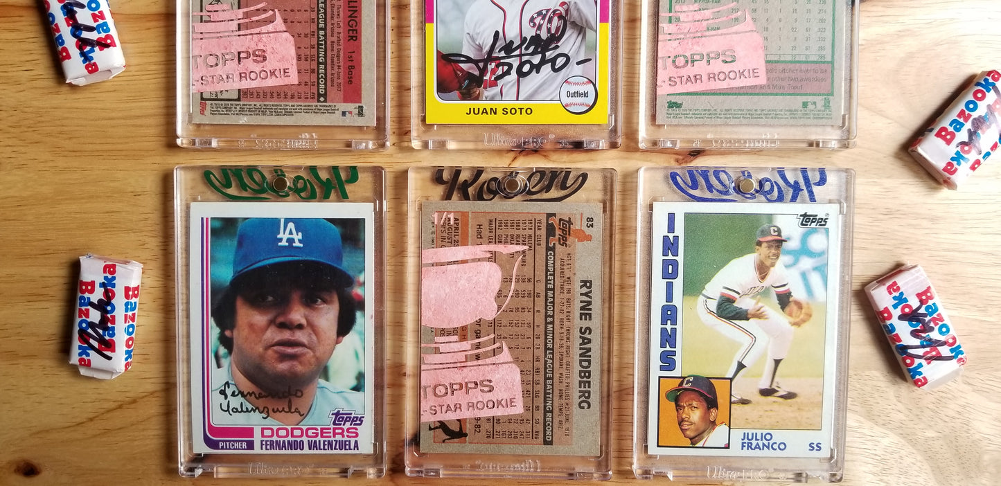 Baseball card art by Matthew Lee Rosen (aka Matthew Rosen) - Topps All-Star Rookies