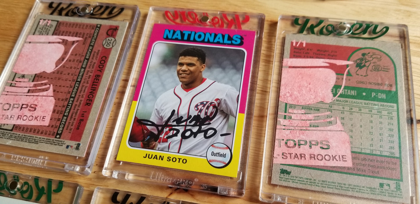 Baseball card art by Matthew Lee Rosen (aka Matthew Rosen) - Topps All-Star Rookies